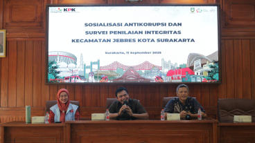 Sosialisasi Antikorupsi dan Survei Penilaian Integritas di Kecamatan Jebres Kota Surakarta