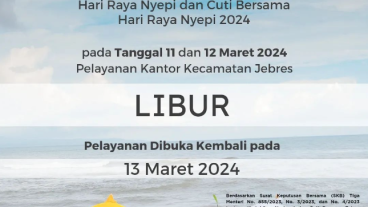 Pengumuman Libur Hari Raya dan Cuti Bersama Hari Raya Nyepi 2024